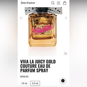 3.4oz juicy gold couture eau de parfum